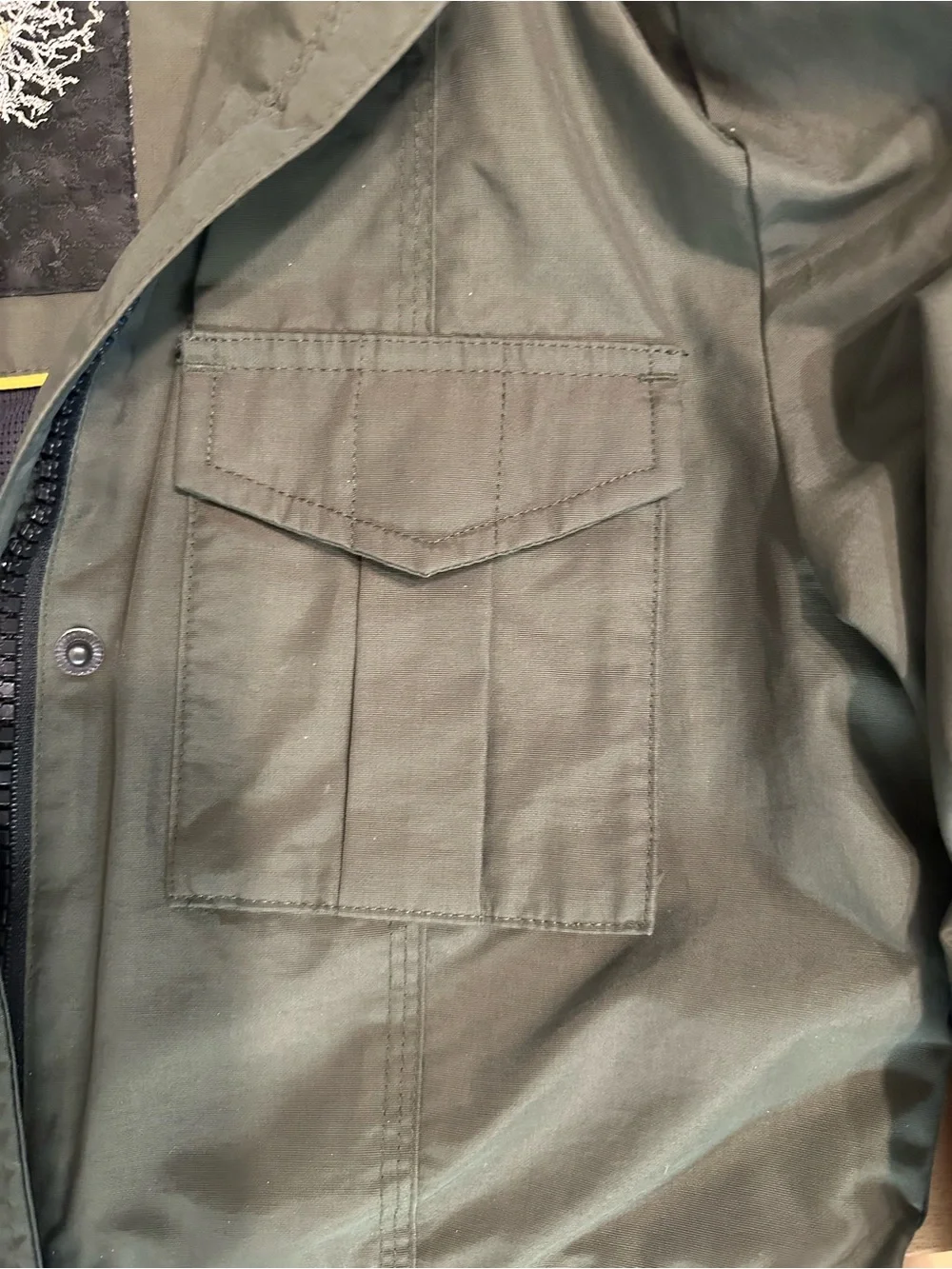 Nobis Men's Hooded Parka Jacket - Olive Green
